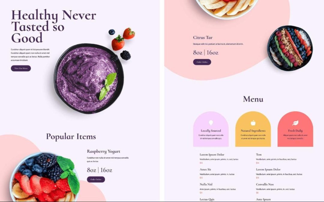 ET – Acai Bowl Landing Page