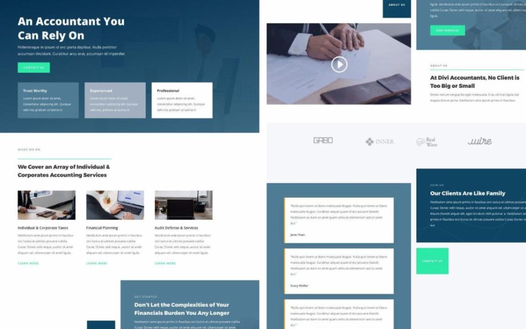 ET – Accountant Landing Page
