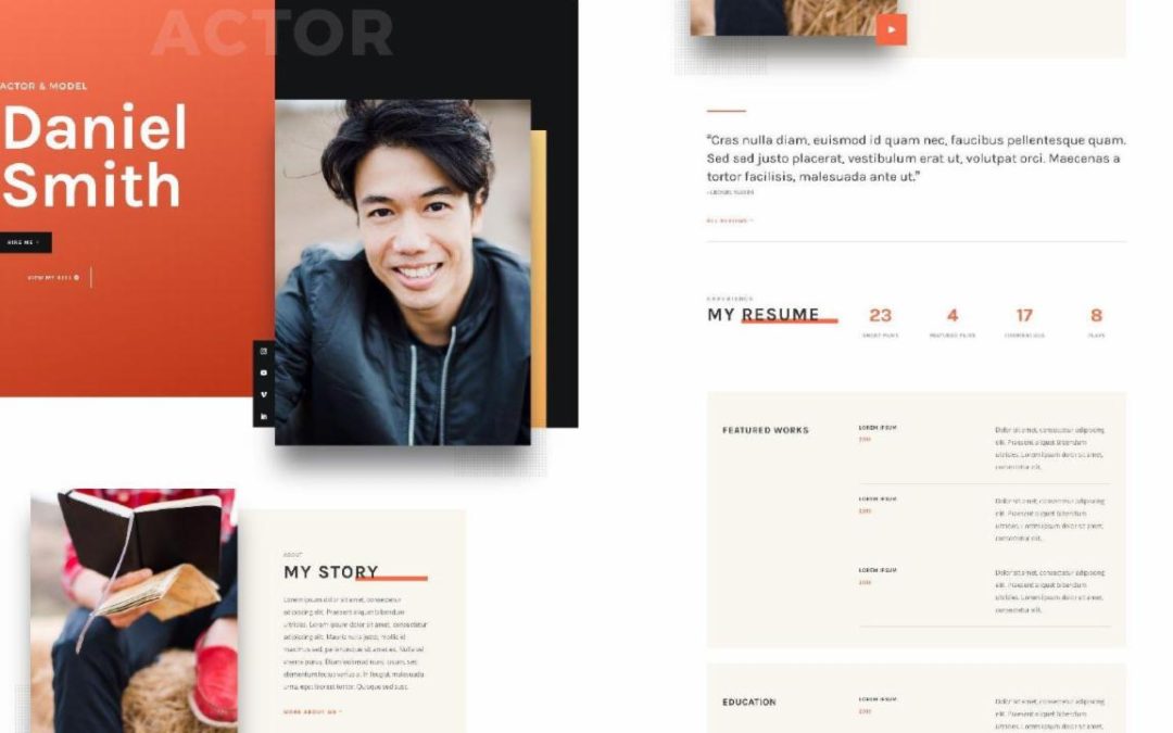 ET – Actor CV Landing Page