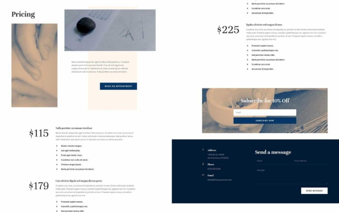 ET – Acupuncture Pricing Page