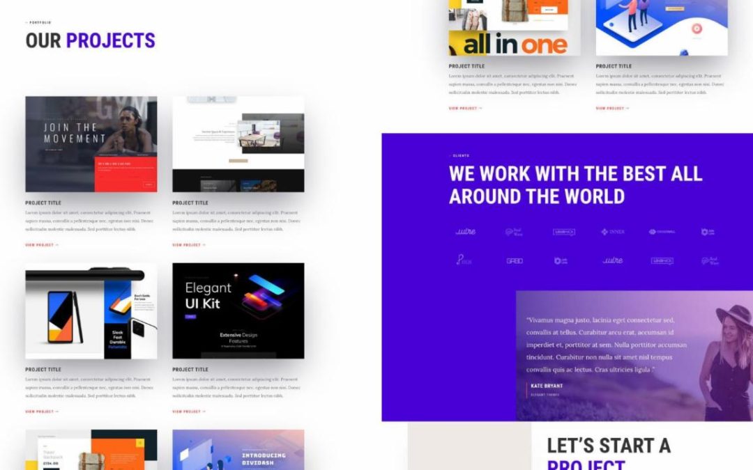 ET – Advertising Agency Portfolio Page