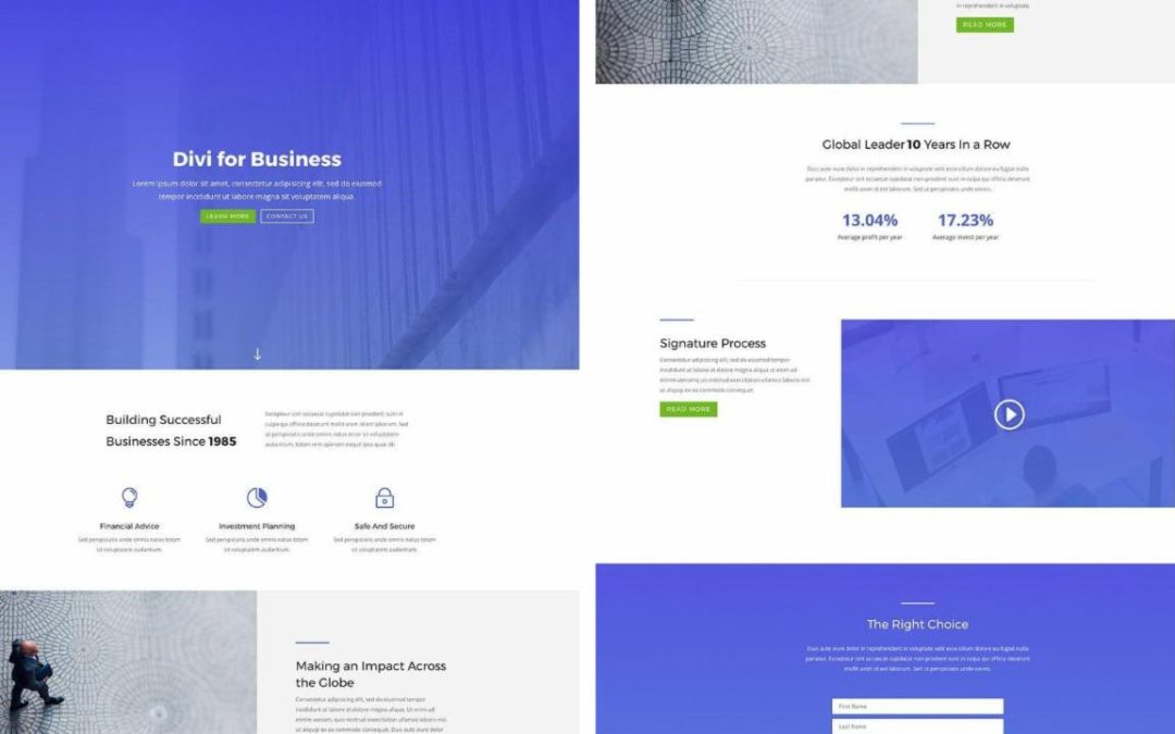 ET – Agency Landing Page