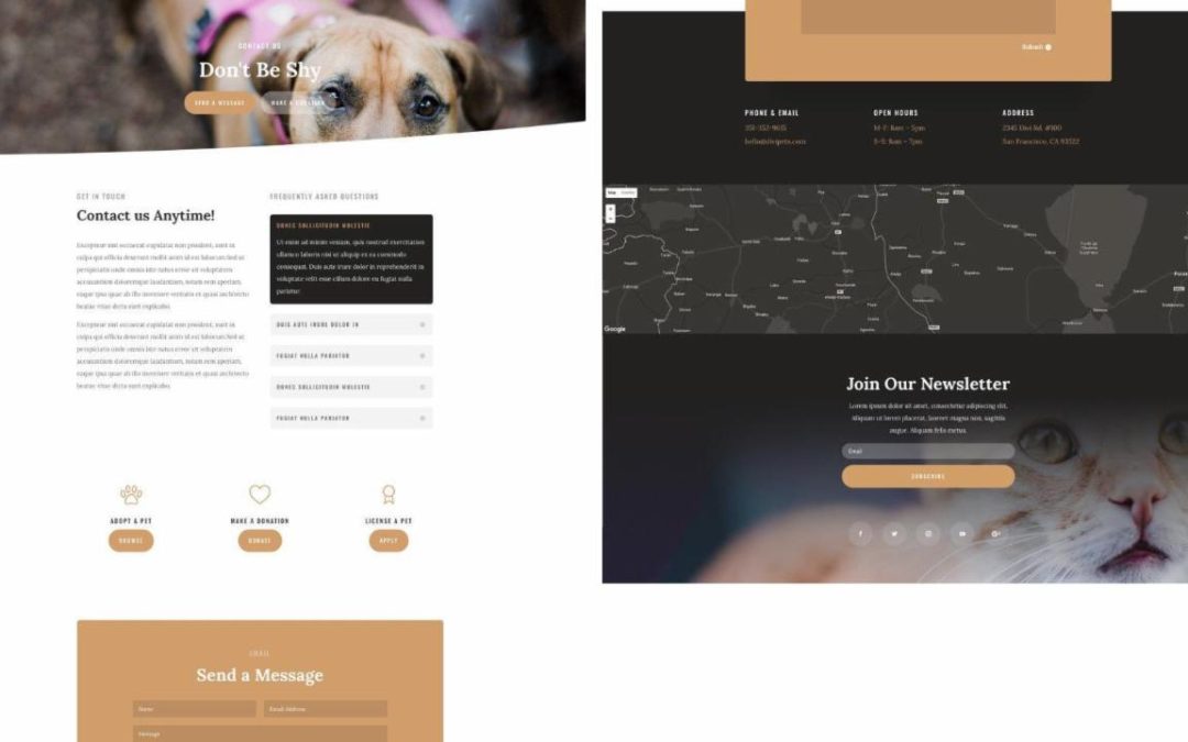 ET – Animal Shelter Contact Page