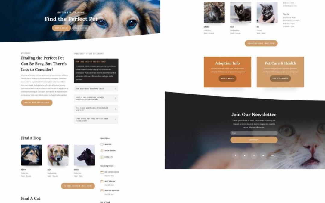 ET – Animal Shelter Listings Page