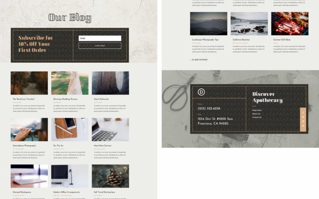 ET – Apothecary Blog Page