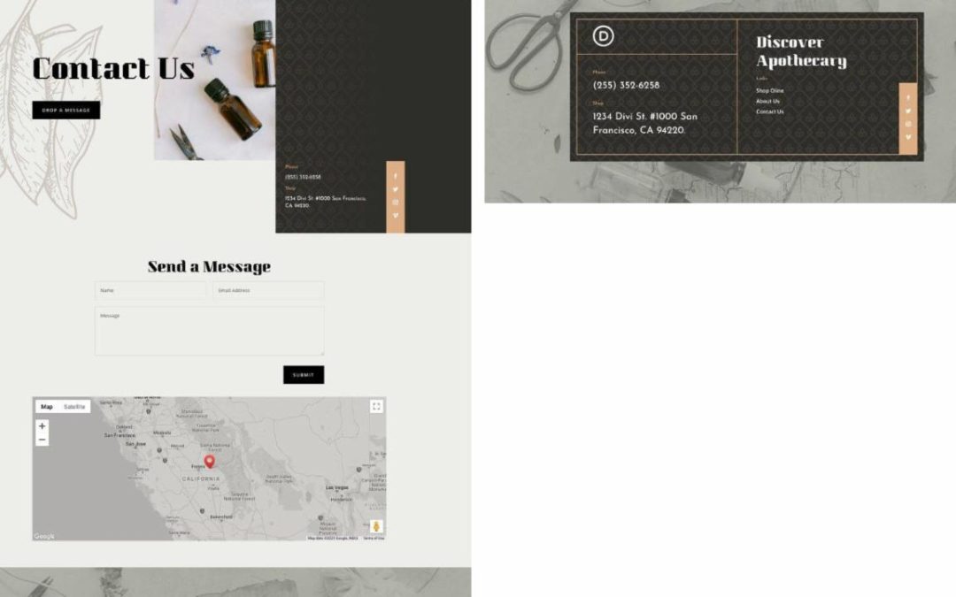 ET – Apothecary Contact Page