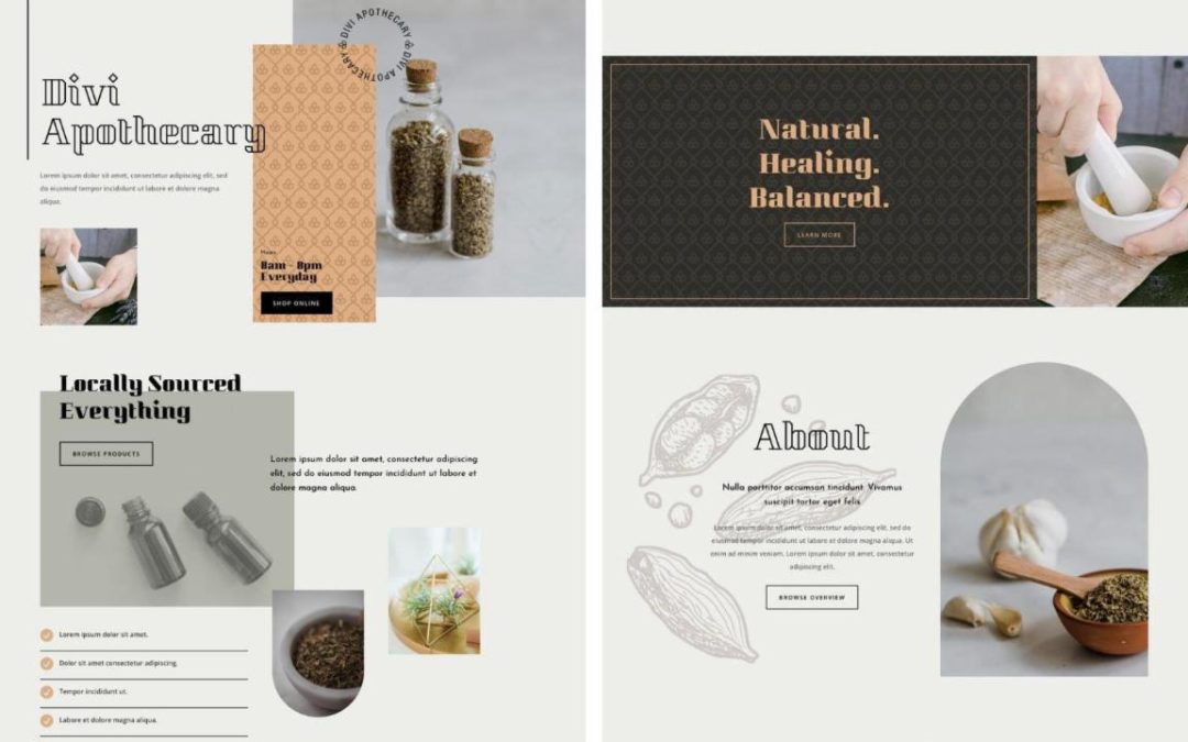 ET – Apothecary Landing Page