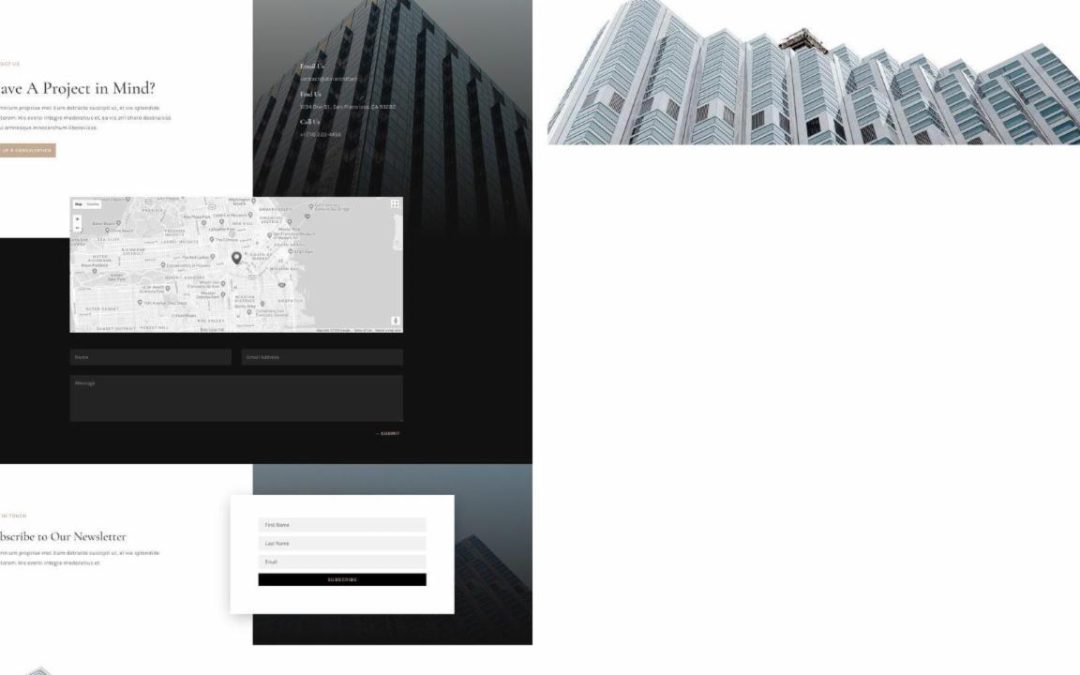 ET – Architecture Firm Contact Page
