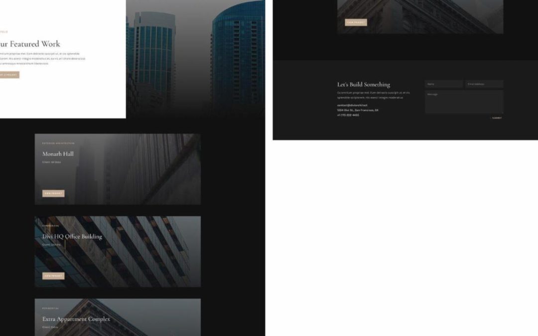 ET – Architecture Firm Portfolio Page