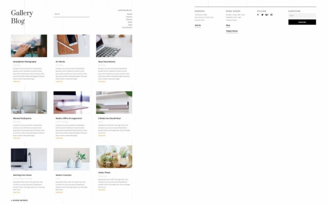 ET – Art Gallery Blog Page