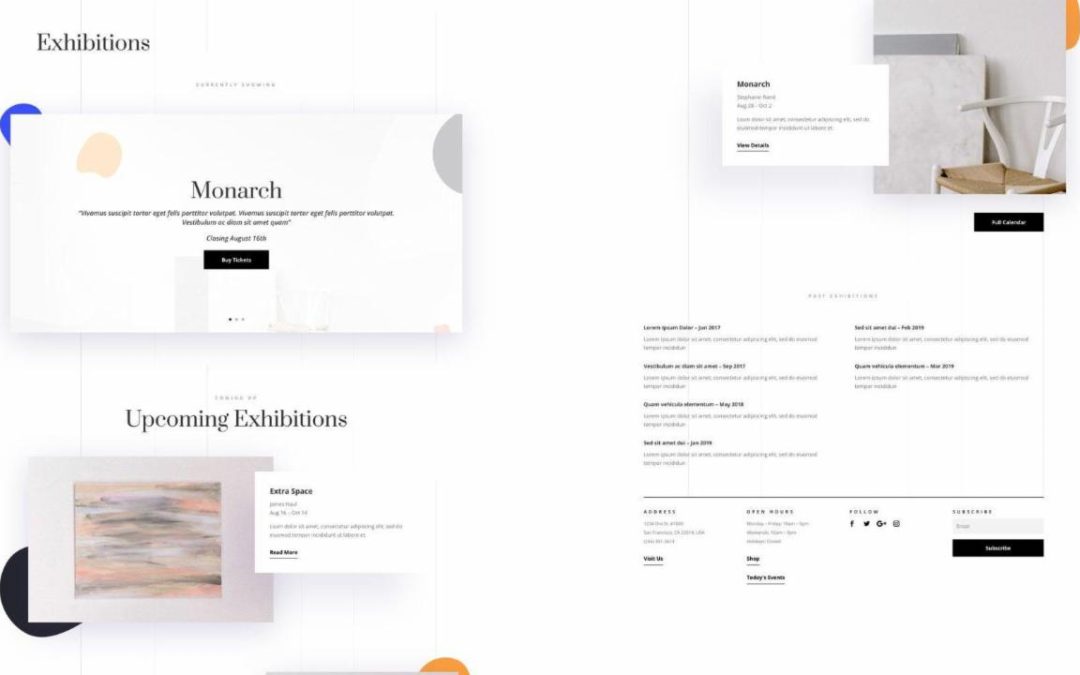 ET – Art Gallery Events Page