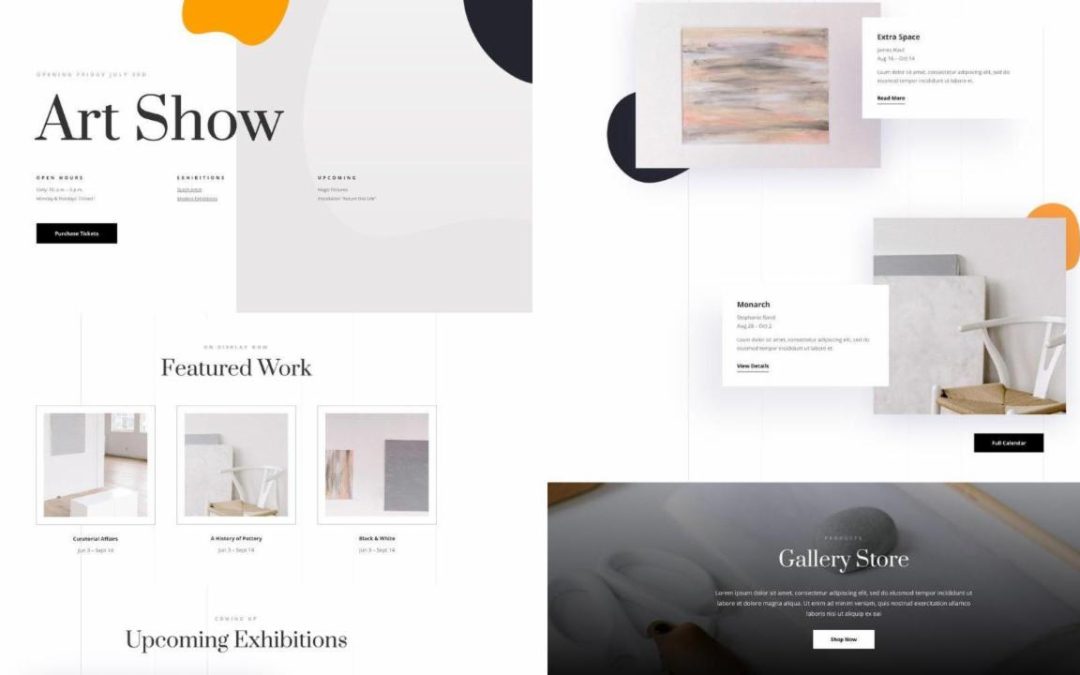 ET – Art Gallery Landing Page