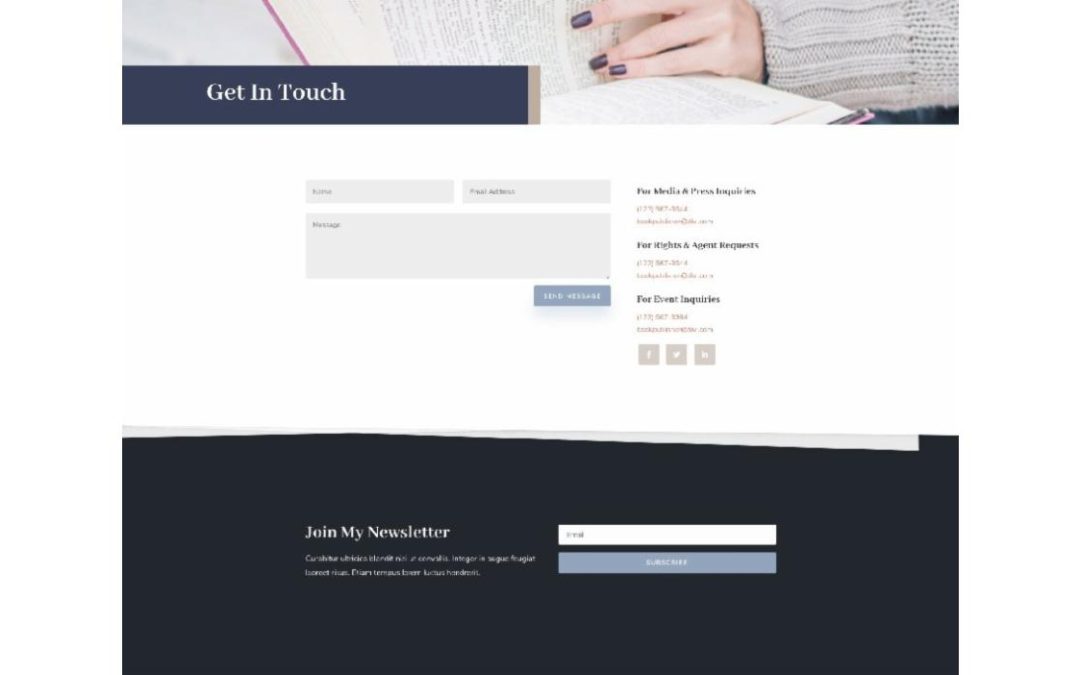 ET – Author Contact Page