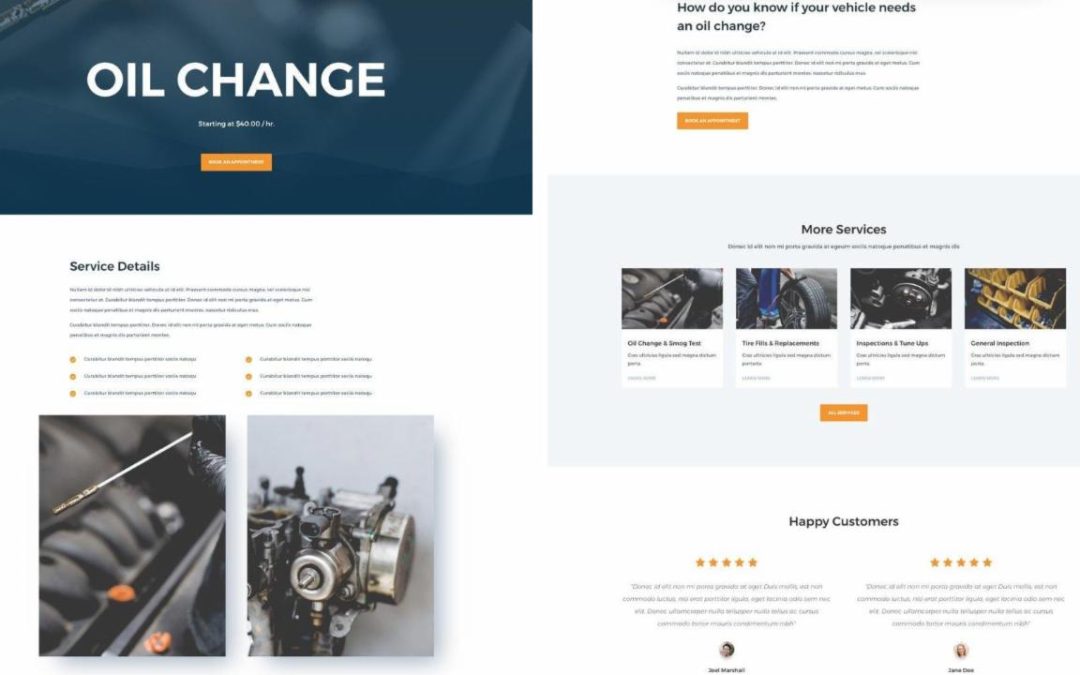 ET – Auto Repair Service Page