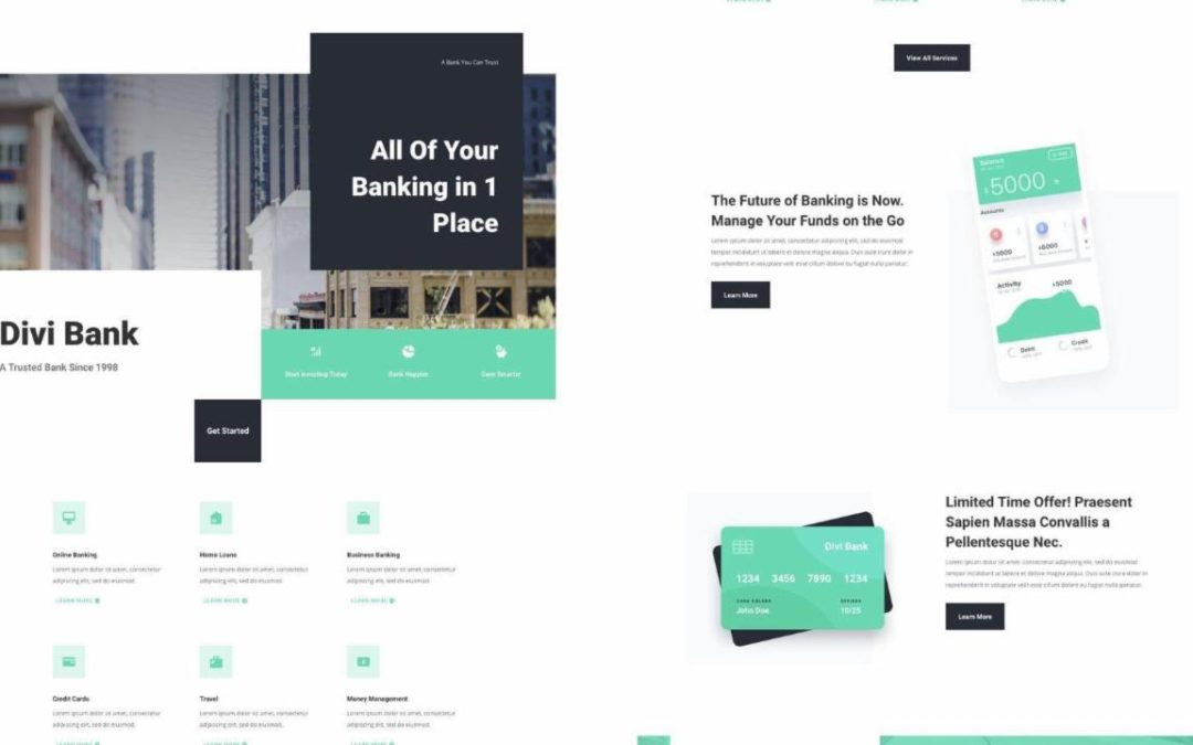 ET – Bank Landing Page
