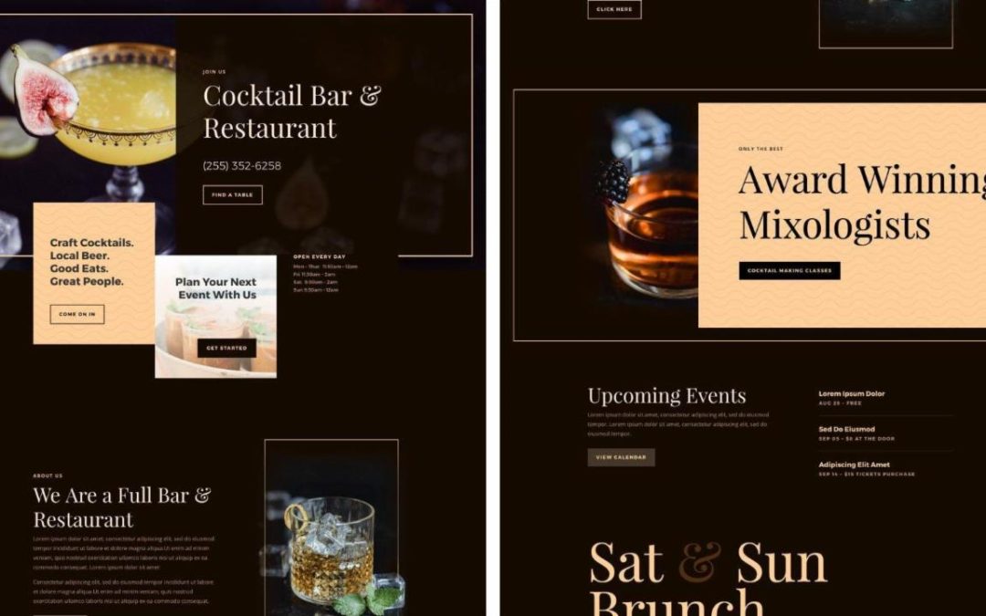 ET – Bar Landing Page