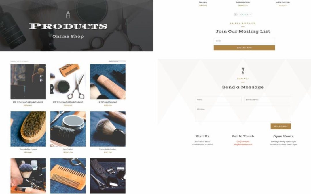 ET – Barber Shop Shop Page