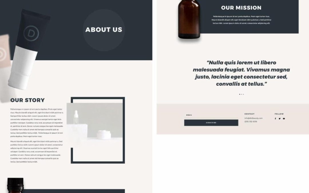 ET – Beauty Product About Page