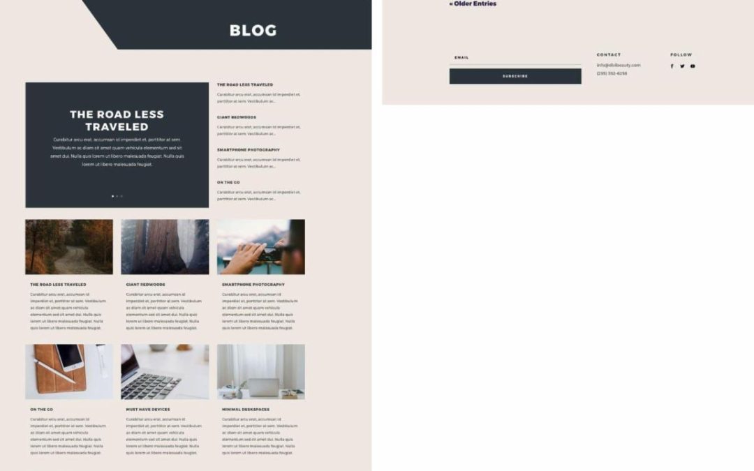 ET – Beauty Product Blog Page