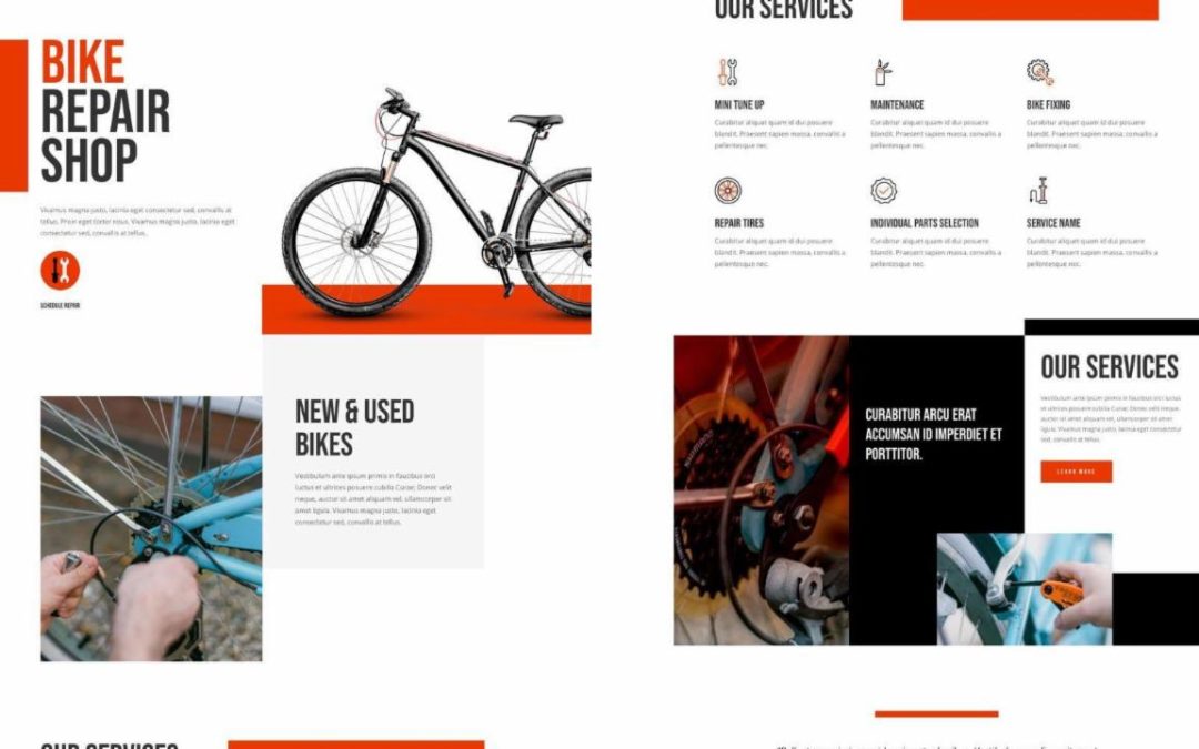 ET – Bike Repair Landing Page