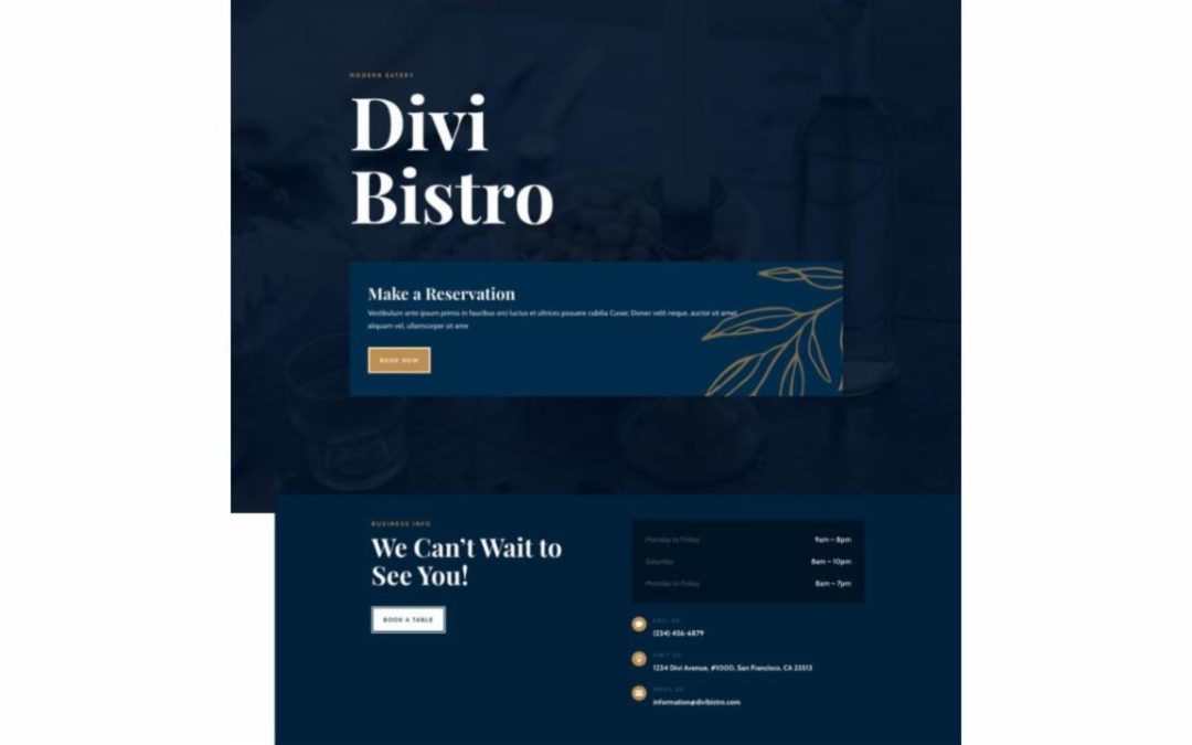ET – Bistro Home Page