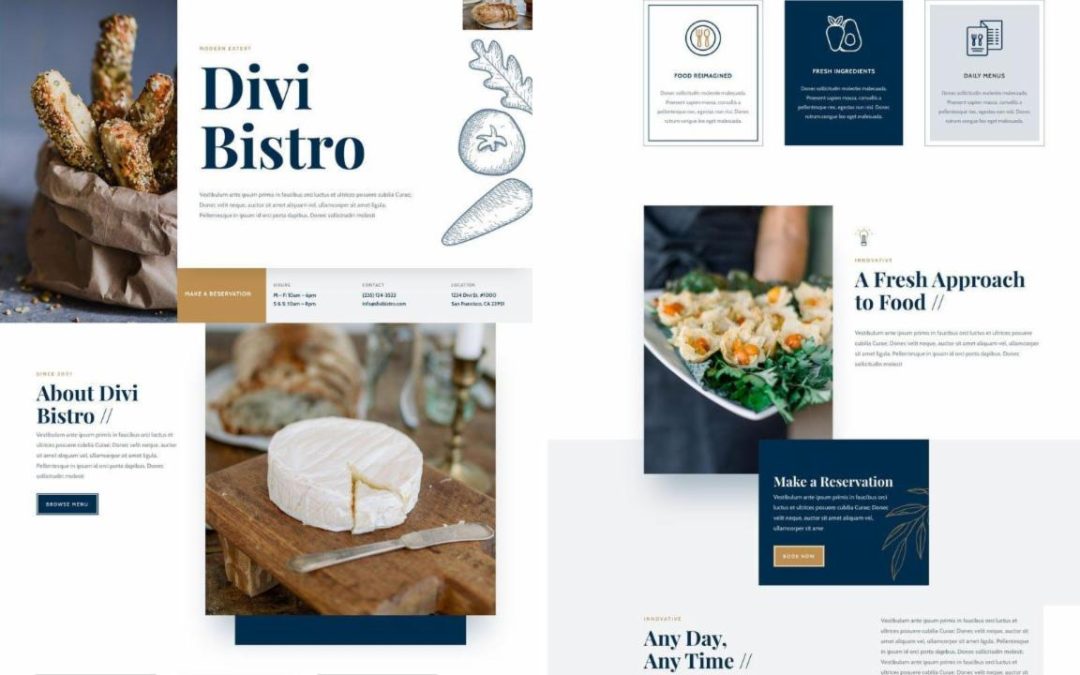 ET – Bistro Landing Page