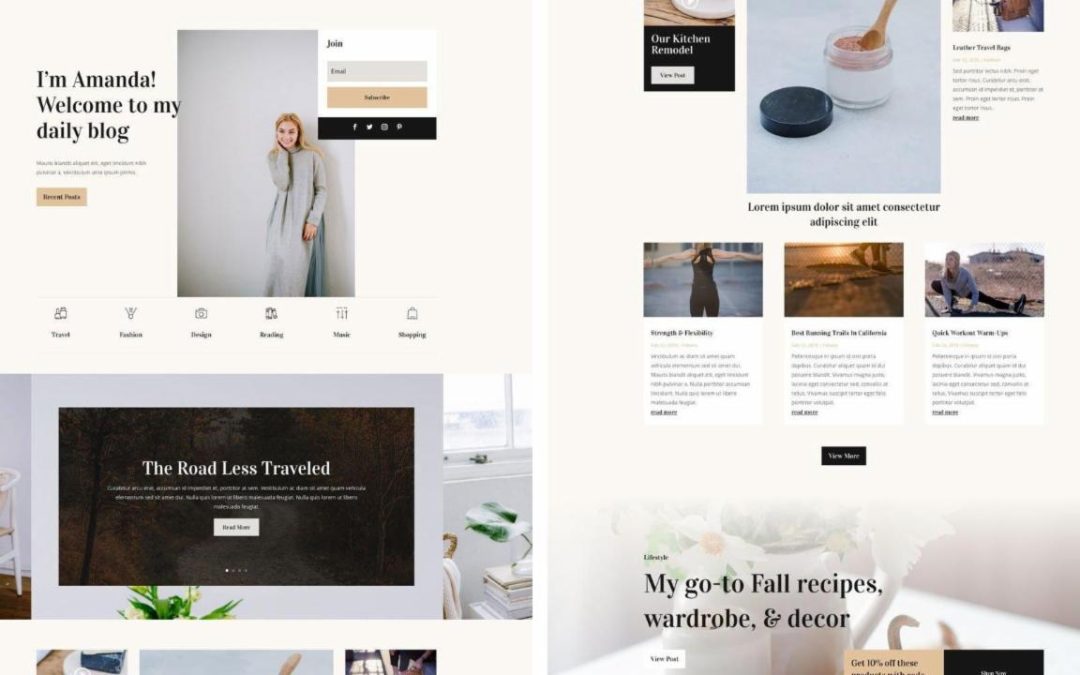 ET – Blogger Landing Page