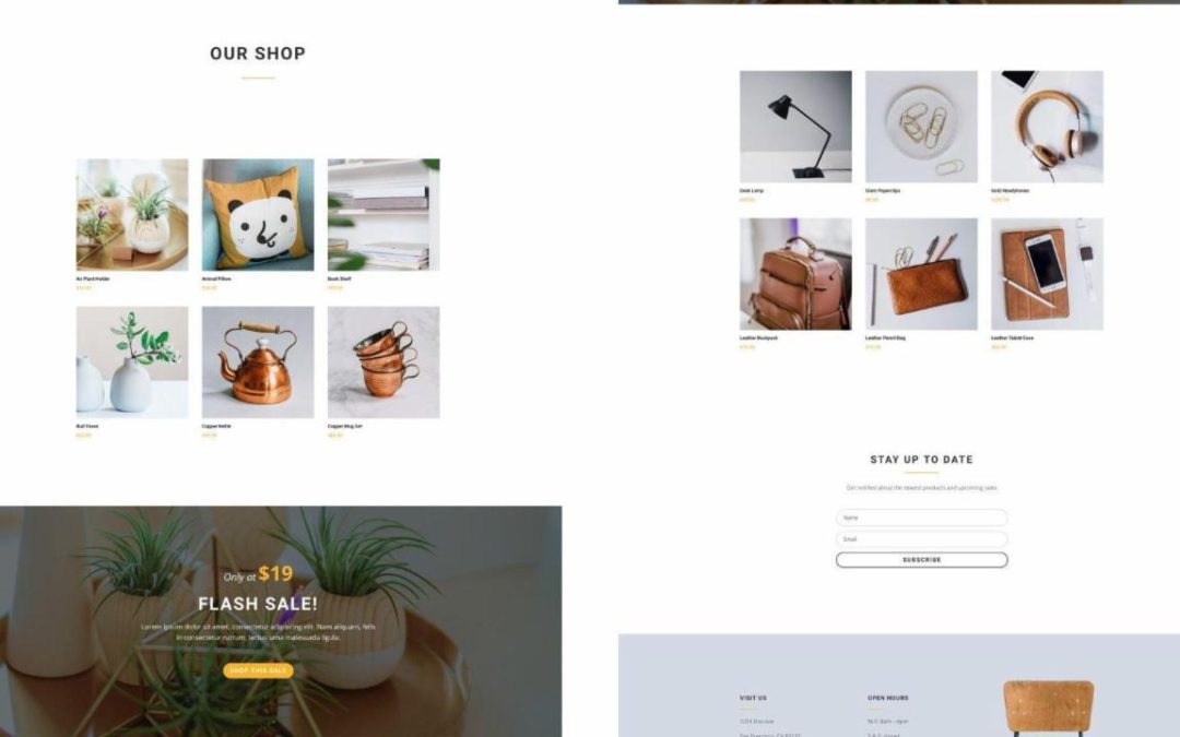 ET – Boutique Shop Page