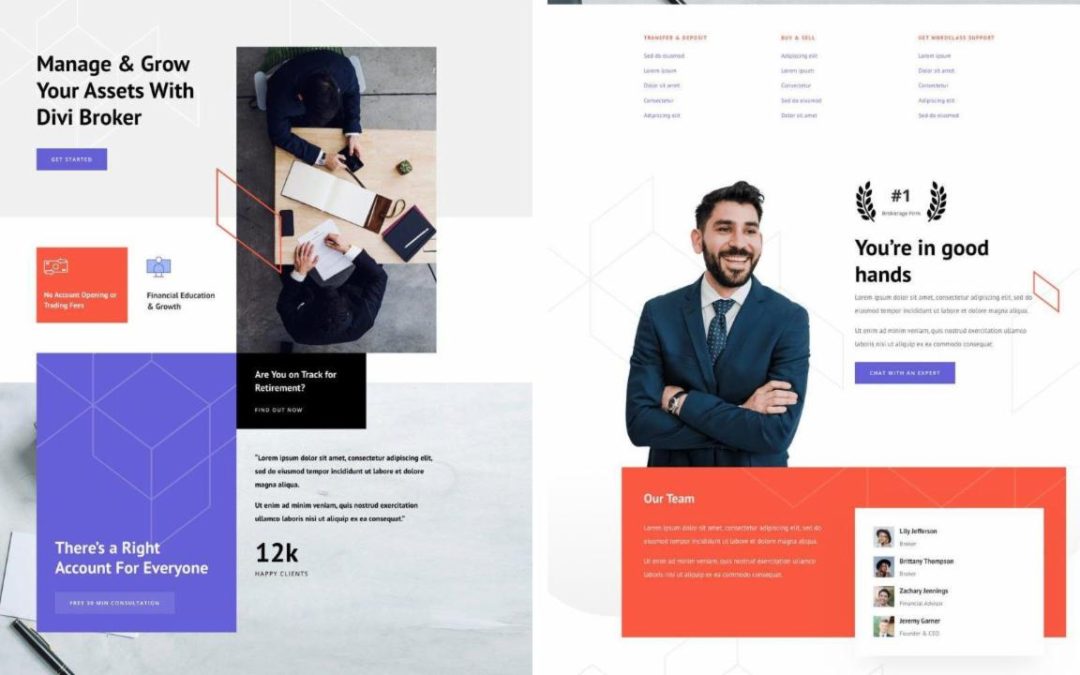 ET – Brokerage Firm Landing Page