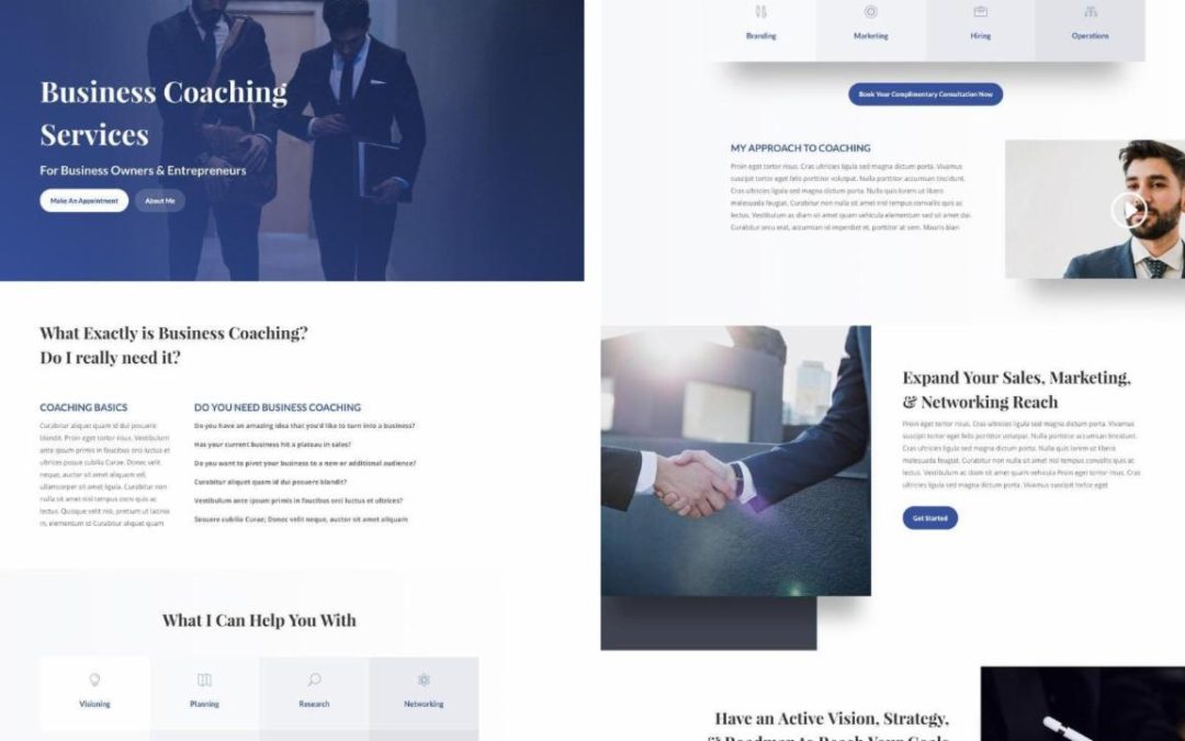 ET – Business Coach Services Page