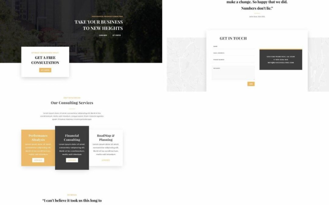ET – Business Consultant Home Page