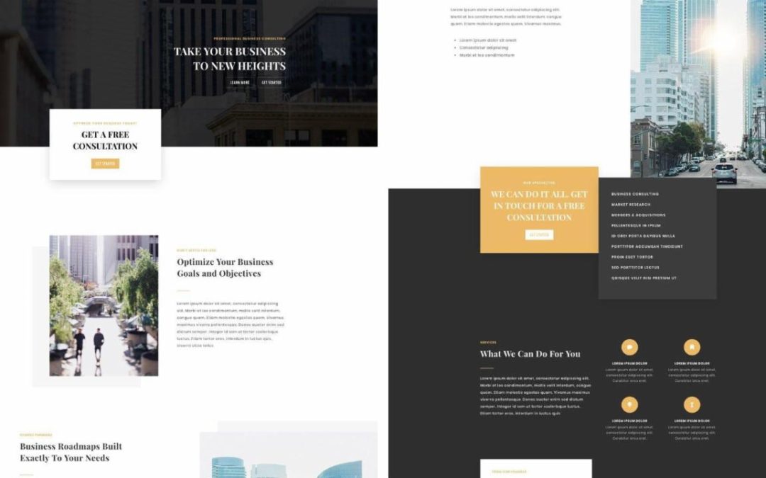 ET – Business Consultant Landing Page