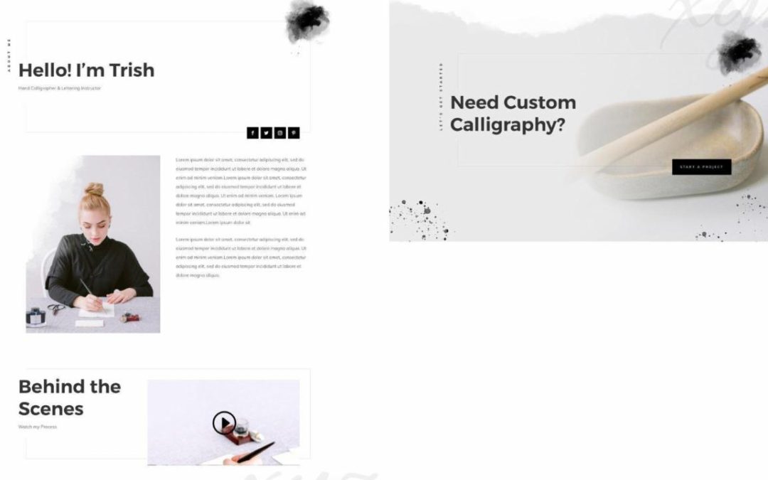 ET – Calligrapher About Page