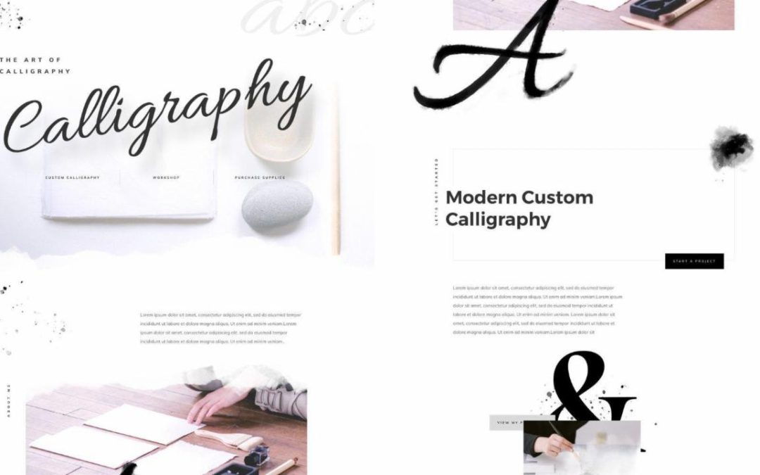 ET – Calligrapher Landing Page