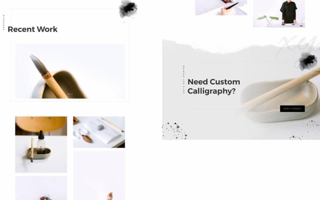 ET – Calligrapher Portfolio Page
