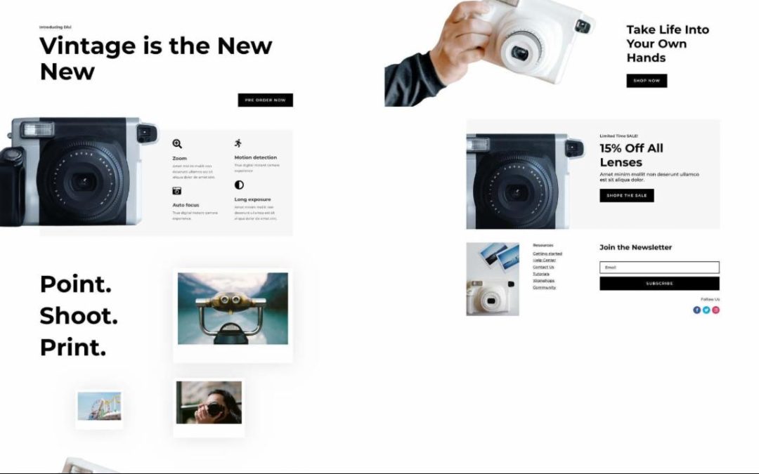 ET – Camera Product Home Page