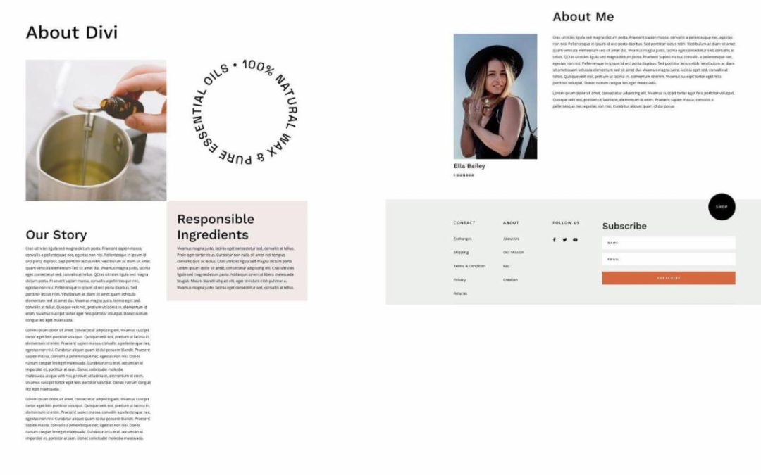 ET – Candle Making About Page