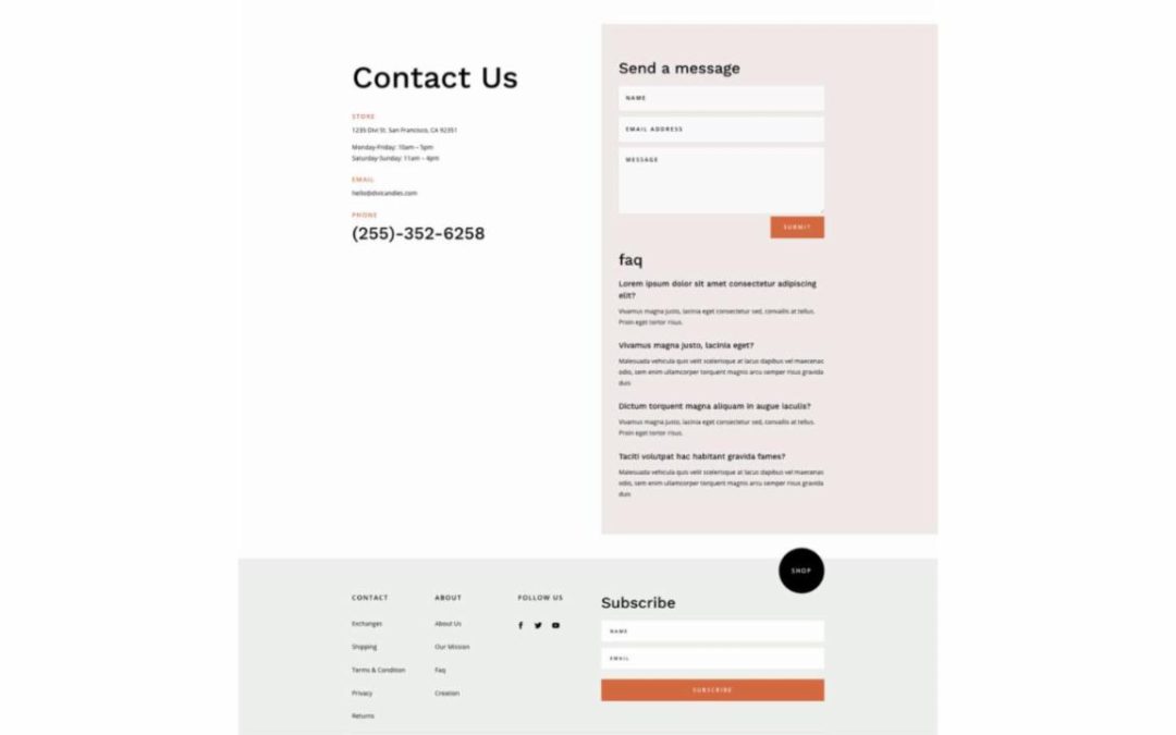 ET – Candle Making Contact Page