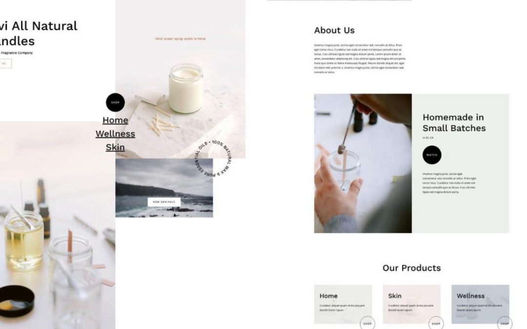 ET – Candle Making Landing Page
