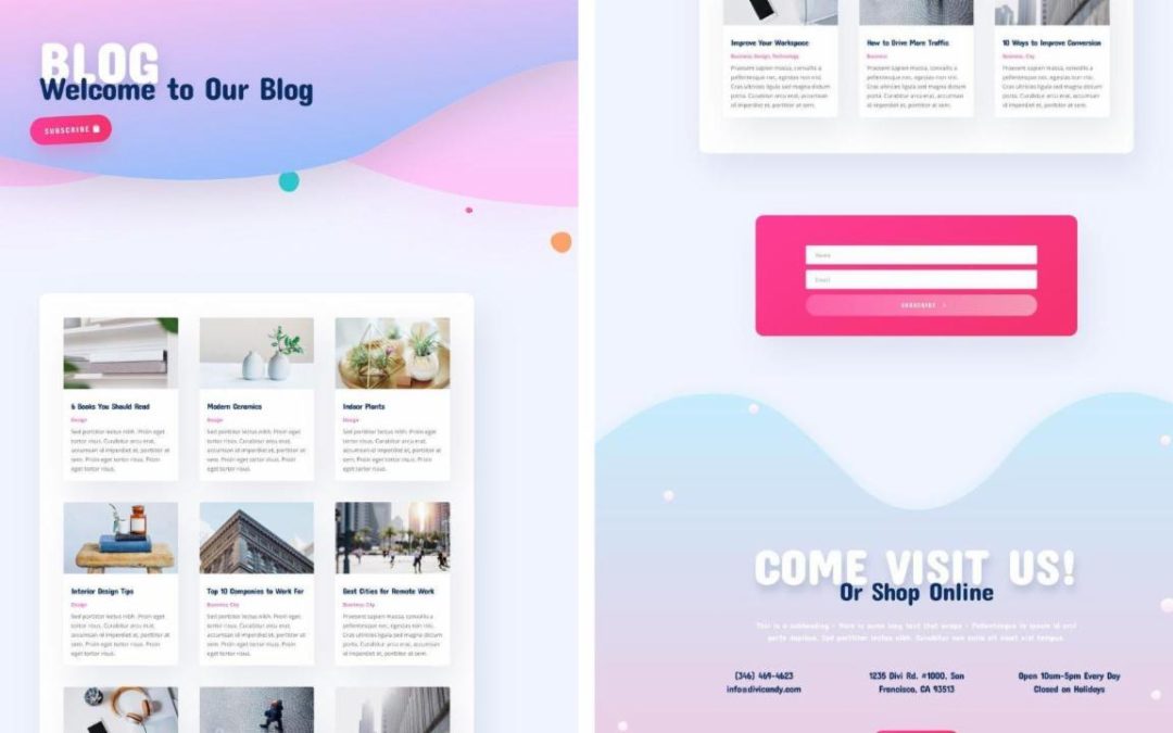 ET – Candy Shop Blog Page