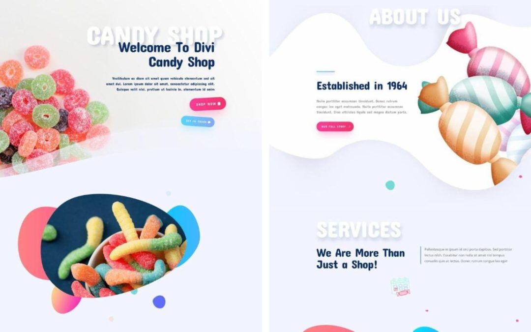 ET – Candy Shop Landing Page