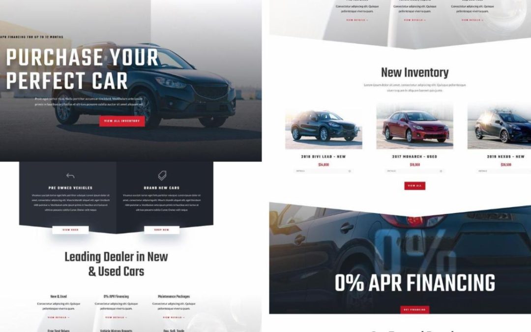 ET – Car Dealer Landing Page