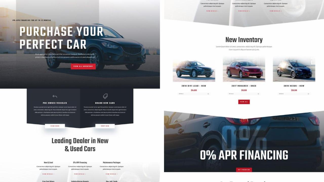 ET - Car Dealer Landing Page