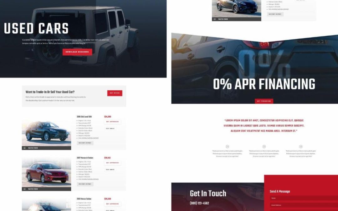 ET – Car Dealer Listings Page