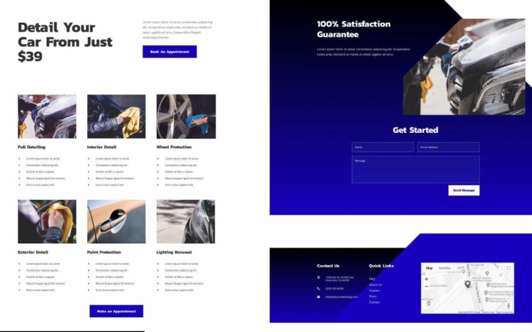 ET – Car Detailing Services Page