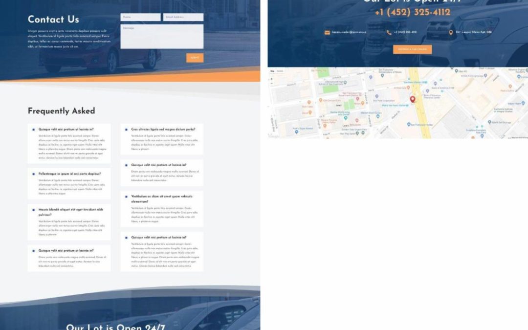 ET – Car Rental Contact Page
