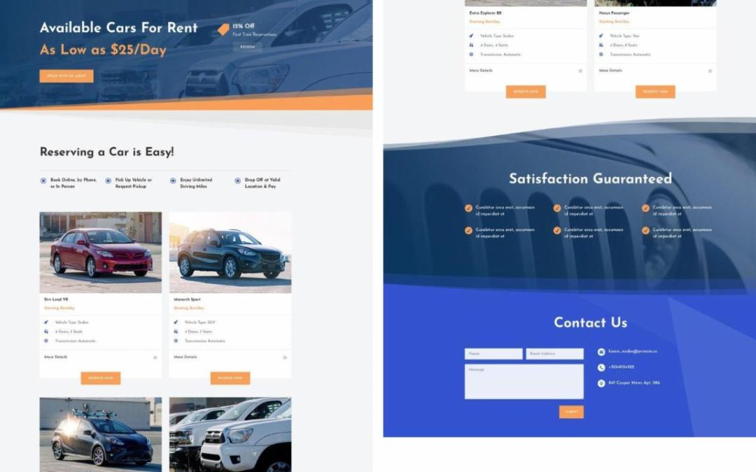 ET – Car Rental Listings Page