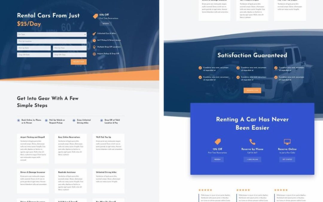 ET – Car Rental Services Page