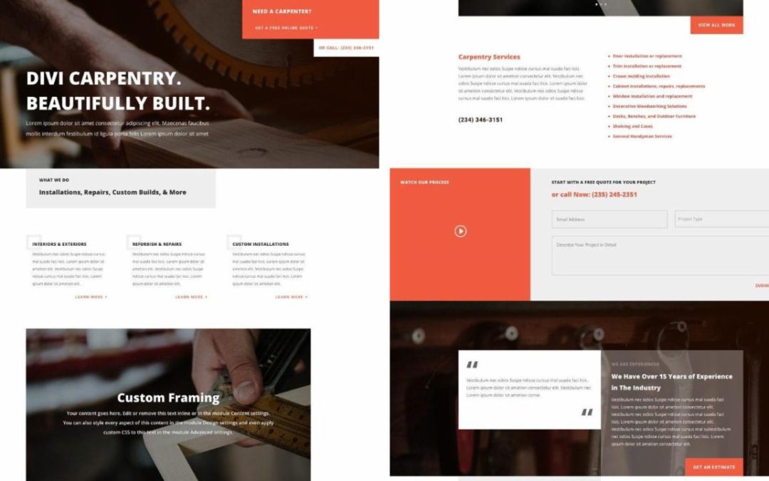 ET – Carpenter Landing Page