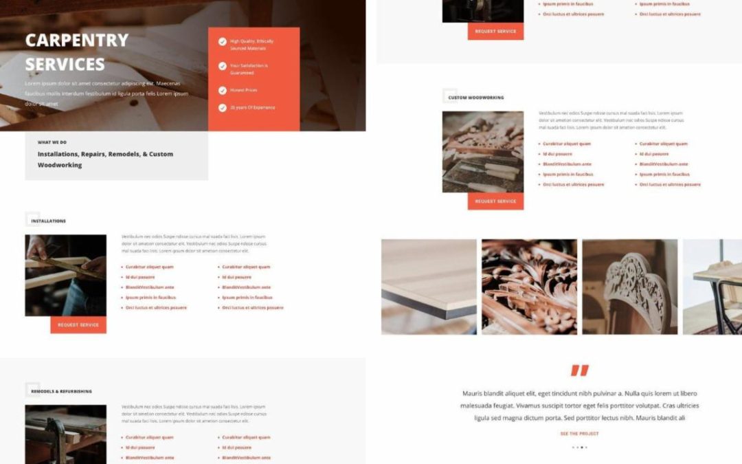 ET – Carpenter Services Page